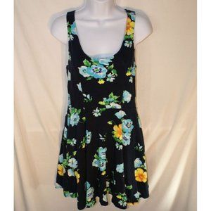 Aeropostale Floral Lace Back Dress Size M